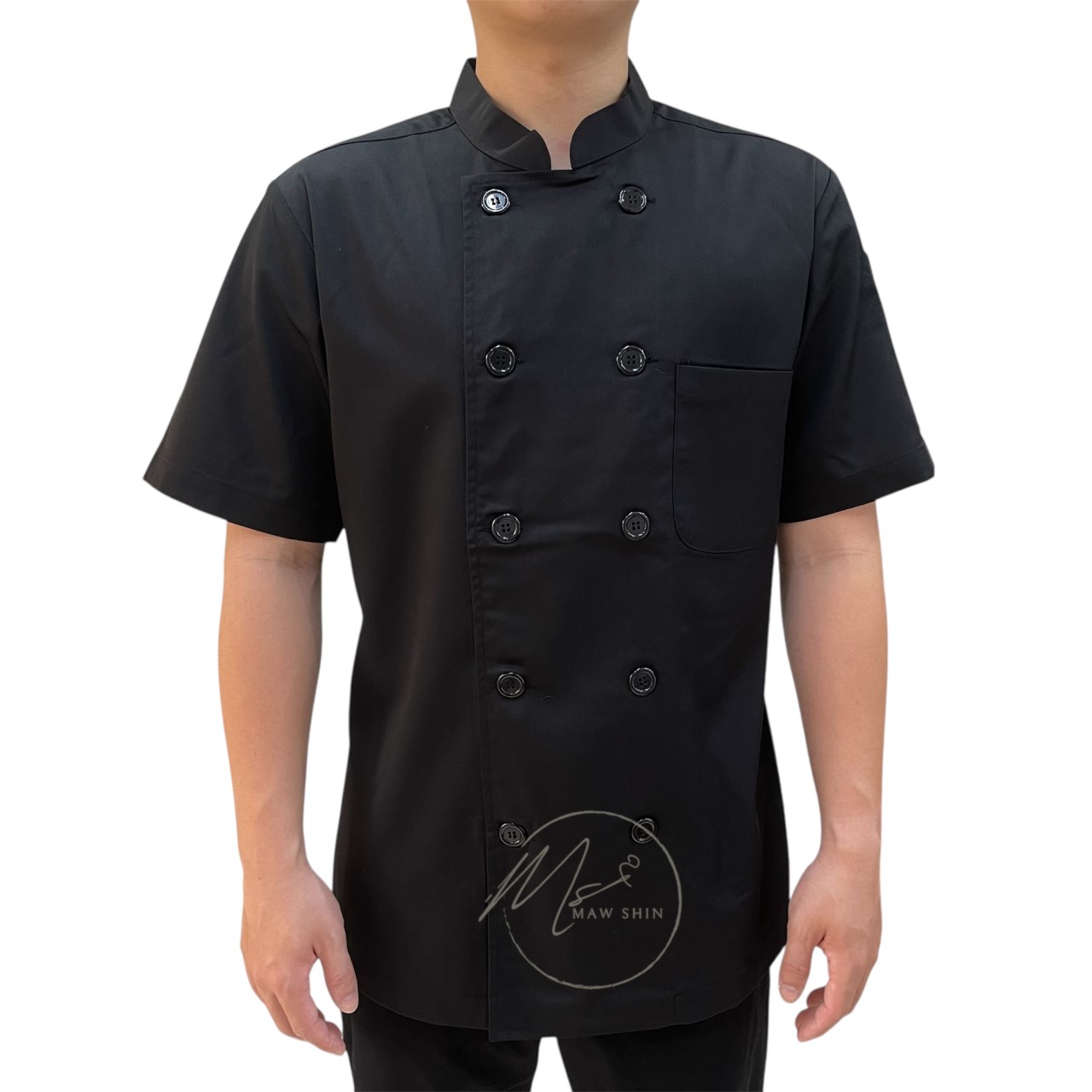 黑色雙排釦廚師服
